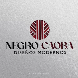 logotipo para empresa de servicios - negro caoba